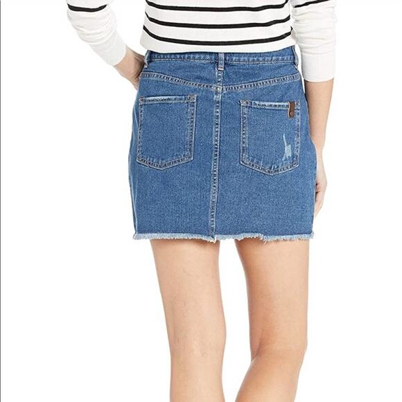 Roxy Icon Raw Edge Denim Skirt Medium - Picture 4 of 4